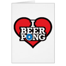 I Love Beer Pong - Red Cards