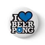 I Love Beer Pong v2 - Blue buttons