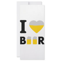 I Love beer Customized Rack Card