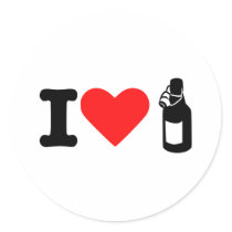 I love beer stickers