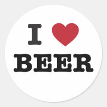 i love Beer Sticker