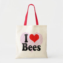 I Love Bees Tote Bag