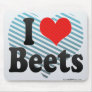 I Love Beets Mousepads