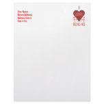 I Love Being 40 Years Old Letterhead Design