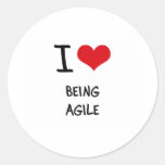 I Love Being Agile Stickers