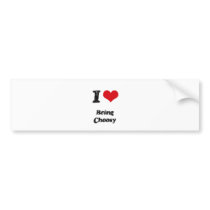 I love Being Choosy Bumper Stickers