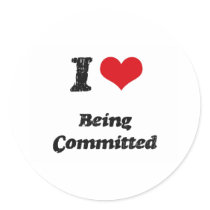 I love Being Committed Sticker