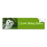 I Love Being Green Bumper Sticker