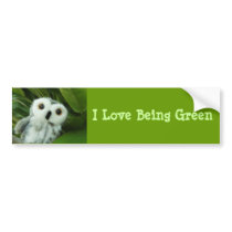 I Love Being Green Bumper Sticker