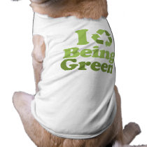 I LOVE BEING GREEN pet clothing