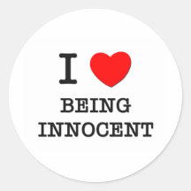 I Love Being Innocent Sticker