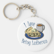 I Love being Lutheran! Key Chains