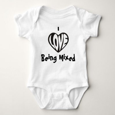 I love Being Mixed Baby Vest Tshirt