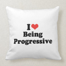 I LOVE BEING PROGRESSIVE - .png Throw Pillow