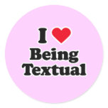 I love being textual stickers