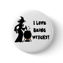 I love being Witchy! buttons