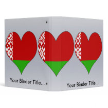 I Love Belarus Vinyl Binders