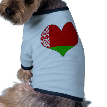 I Love Belarus Doggie T Shirt