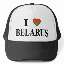 I Love Belarus hats