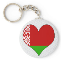 I Love Belarus Keychain