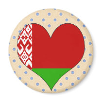 I Love Belarus Refrigerator Magnet
