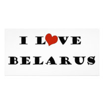 I Love Belarus Picture Card