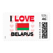 I Love Belarus Postage Stamp