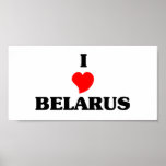 I Love Belarus Poster
