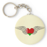 I Love Belarus -wings Keychain