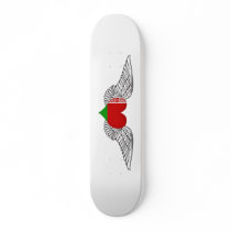 I Love Belarus -wings Skateboard Deck