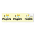 I Love Belgium bumper stickers