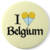 I Love Belgium Buttons