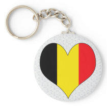 I Love Belgium Keychain