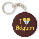 I Love Belgium Keychains