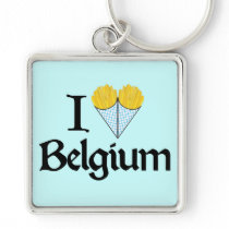 I Love Belgium Key Chains