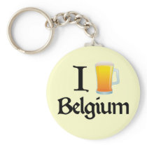 I Love Belgium Key Chain