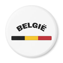 I Love Belgium Refrigerator Magnet