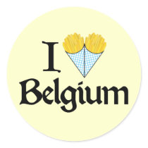 I Love Belgium Sticker