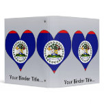 I Love Belize Vinyl Binder