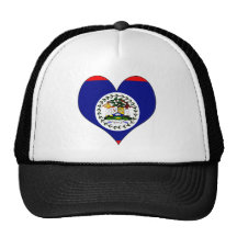 I Love Belize Mesh Hats