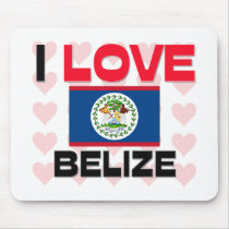 I Love Belize mousepads