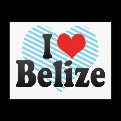 I Love Belize Post Card