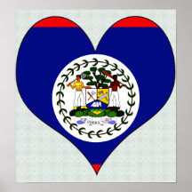 I Love Belize Posters