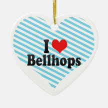 I Love Bellhops Christmas Tree Ornaments