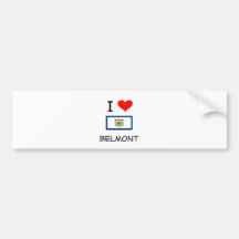 I Love Belmont West Virginia Bumper Sticker