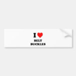 I Love Belt Buckles Bumper Sticker