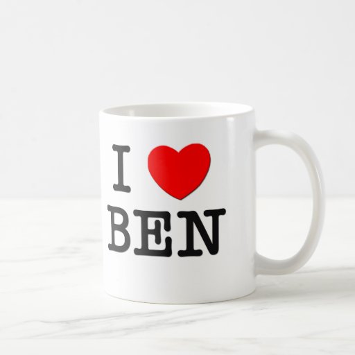 I Love Ben Coffee Mugs