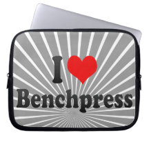 I love Benchpress Computer Sleeve