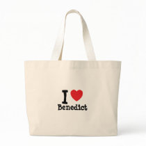 I love Benedict heart custom personalized bags