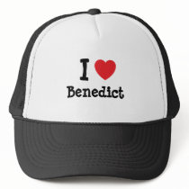 I love Benedict heart custom personalized Mesh Hats